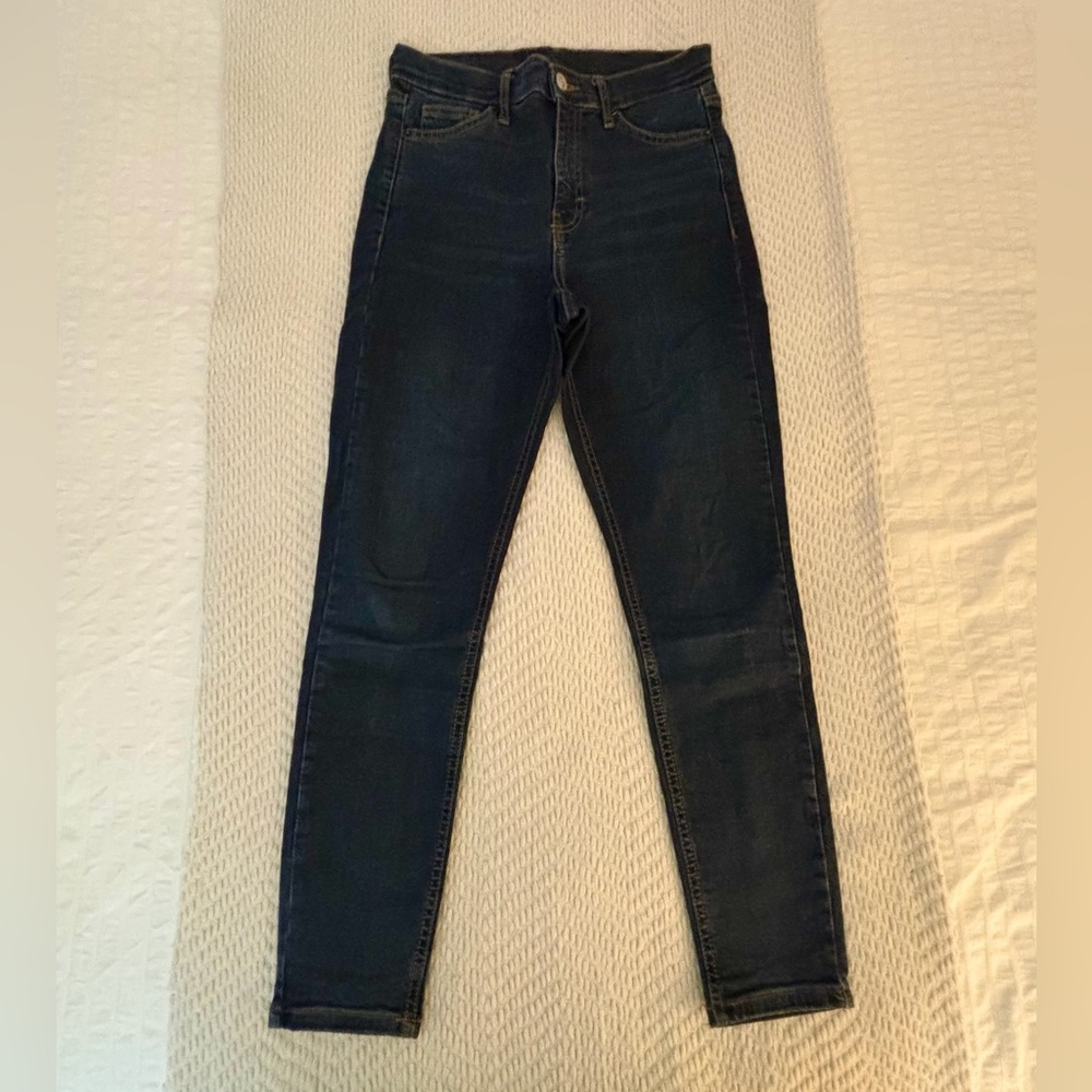 Dark Wash Blue Skinny Jeans
